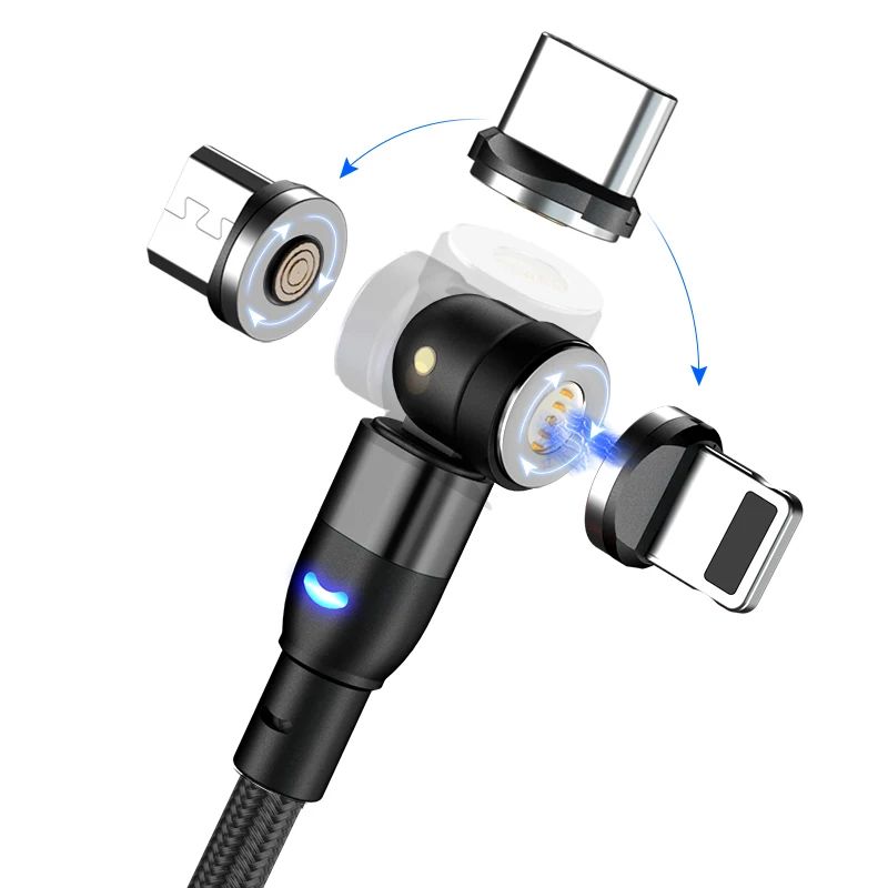 

Magnetic USB Fast Charging Cable USB Type C Magnetic Charger Data Cable Micro USB Mobile Phone Charger Cord Android Samsung iOS