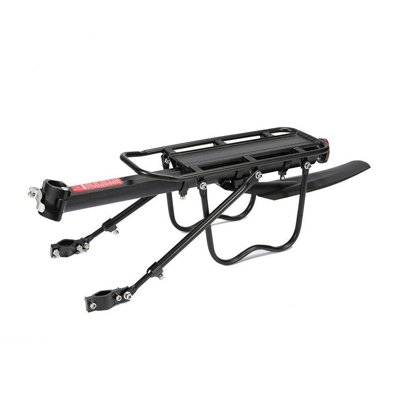 

2019 Bicycle Luggage Rack Black Aluminium Alloy Bike Seat Rack Bike Rear Rack With Fender
