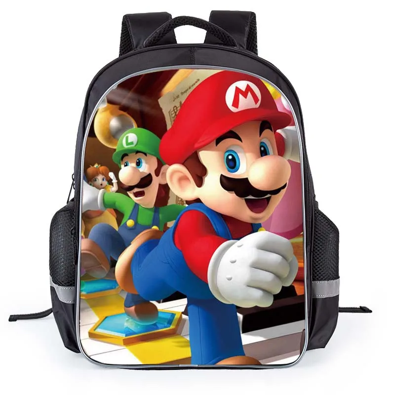 

Wholesale OEM cartoon cute Super Mario Primary mini child school bag with custom logo backpack student children's kids schoolbag, Customized color