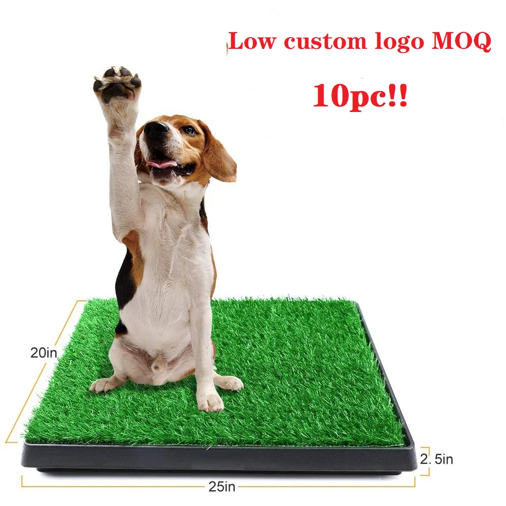 

Pet Pee Pad Mat Grass Urine Seat Trainer Artificial Green Plastic Puppy Dog Potty Training Tray Toilet