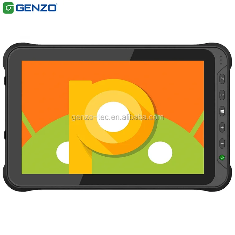 

GENZO 10 inch High brightness 700 nits Android 9.0 rugged Tablet PC industrial tablet with UHF fingerprint And Barcode