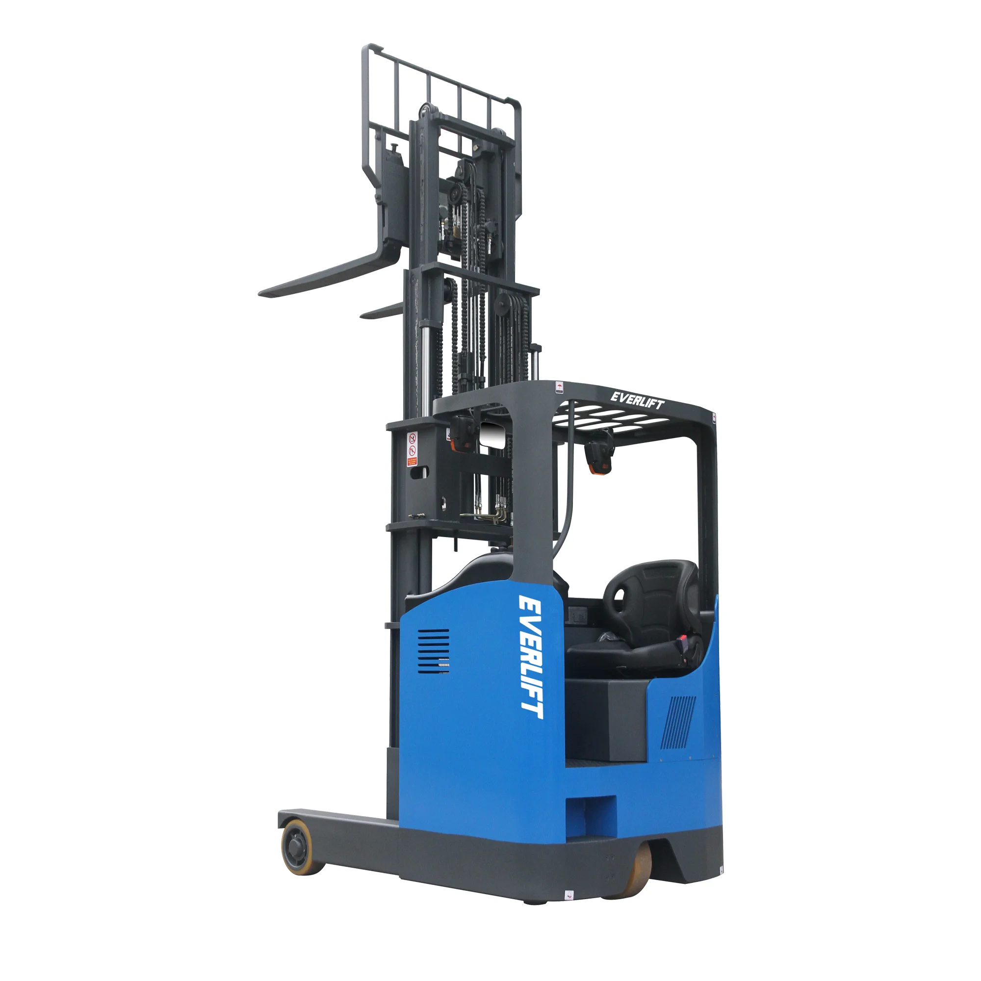 

CQD25K 9-12m 2.0ton 24V/48V stand on and seated type hydraulic fully electric reach truck