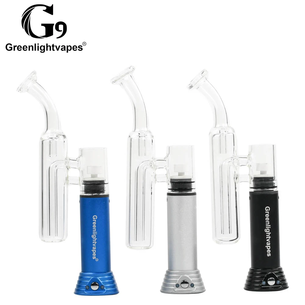 

Guangdong Shenzhen amazing new design glass smoking water pipe,G9 dry herb vaporizer rig dab wax pen