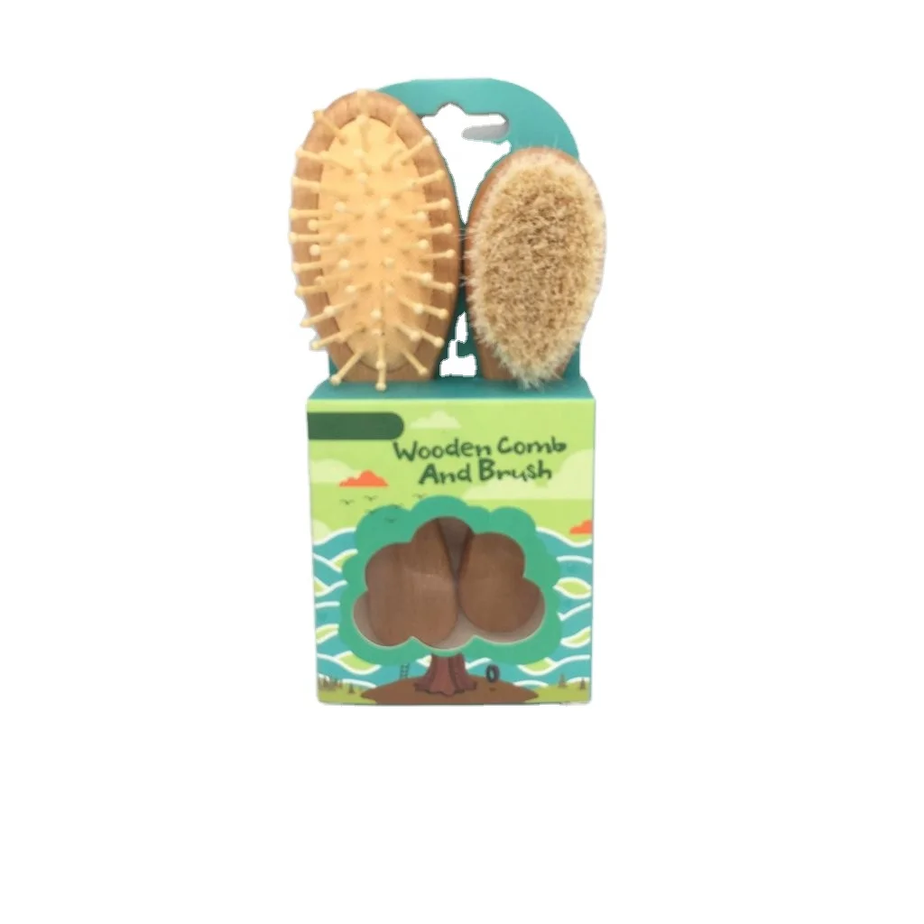 

natual quality hair brush and comb set, Natural