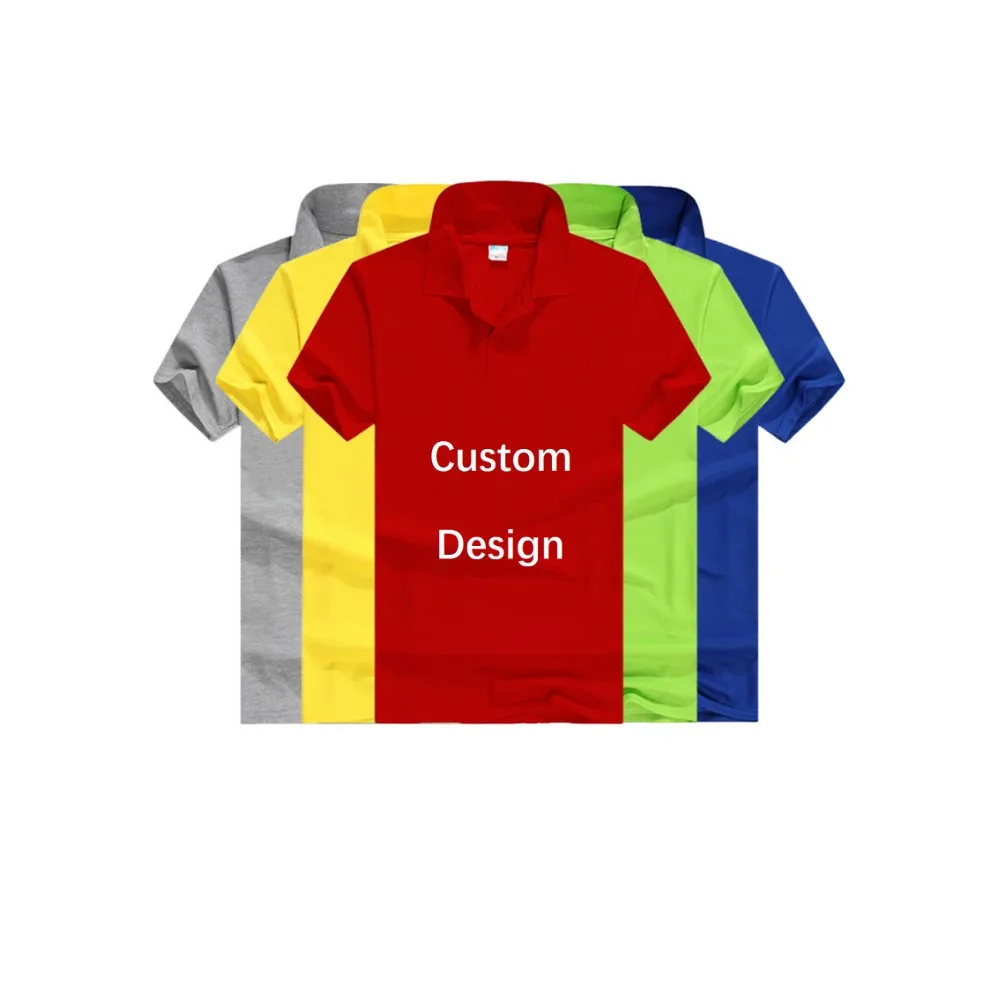 

New Design  Logo men clothes Short Sleeved T Shirt Casual Lapel Blank Polo Unixes T Shirt, Custom