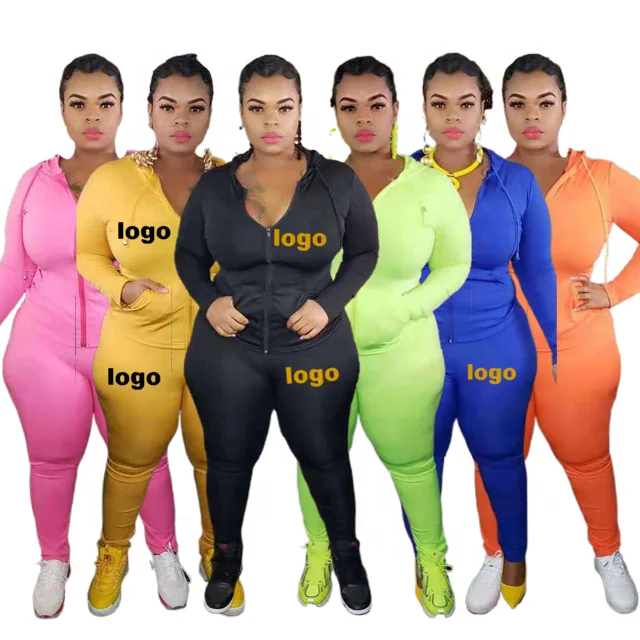 

2021 Custom Label Women Clothing Sexy Hoodie Sets Sweat Suit Outfit Jogger Custom Logo Women Two Piece Pants Set