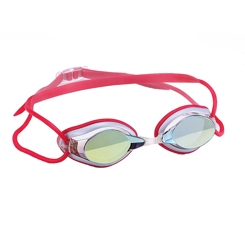 

Sinle cheap swedish swim goggles adults for women/men WAVE swimming goggles with nose clip waterproof, Pink, black, grey, etc