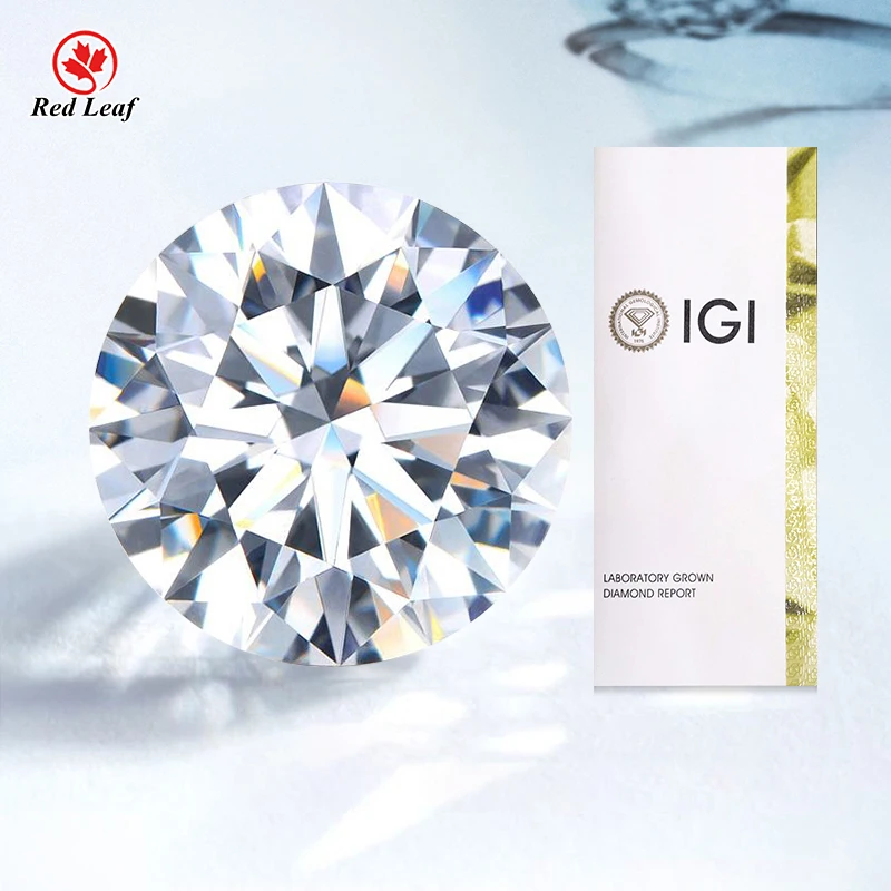

Redleaf Diamond Hot Sell 0.5CT 1CT 2CT 3CT IGI GIA certified D VVS LabGrown Diamond Lab Created HPHT CVD Lab Grown Diamond
