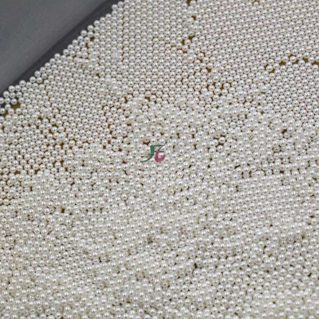 Wholesale tiny size for without hole ABS plastic round pearl beads jewelry decorations