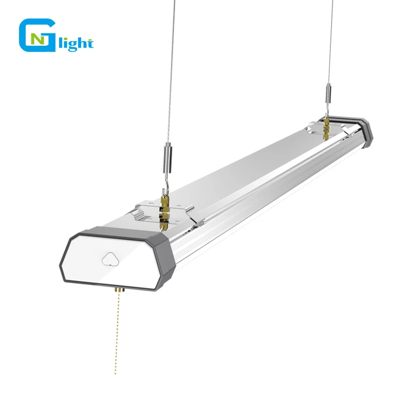 

Amazon Hot Selling linkable max to 500watt pull switch tube lights Shop Light 4 feet LED Fixture