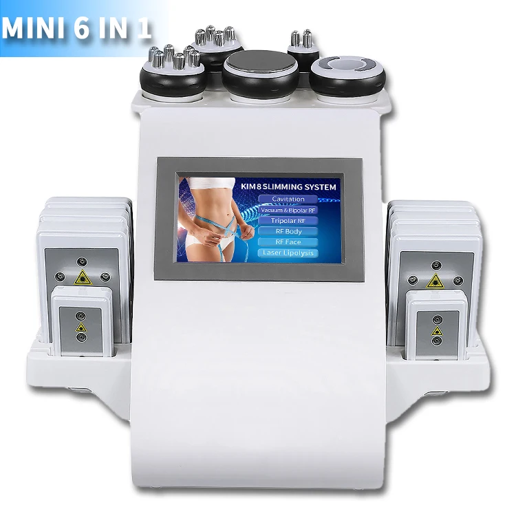 

Portable 6 In 1 Cavitation 40k Rf Slimming Cellulite Removal Rf 40k Cavitation System Body Slimming Fat Ultrasonic Machine