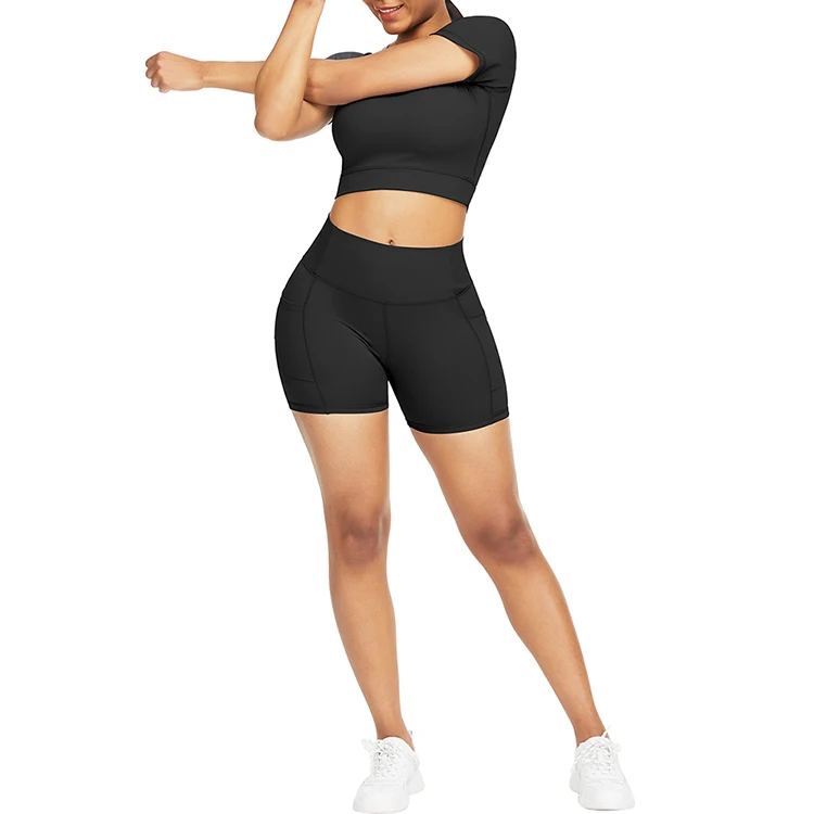 

Pretty yoga outfit women sets workout shorts set gym wear