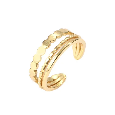 

Light Luxury Design Open Ring Personality Ring Sterling Silver Ring Women Jewelry, As picture