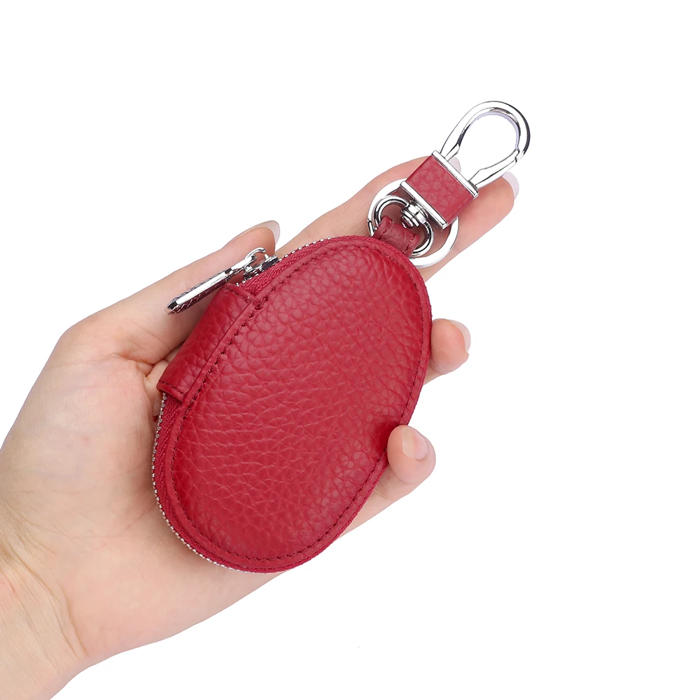

Cute Lady key bags Leather High quality Wholesale Fashion Cowhide Leather 2021 Ins Hot Sale General Car Key Case For Women, Multi colors