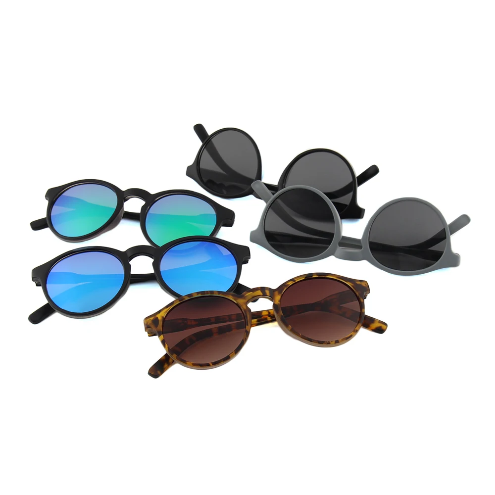 

Retro Classic Round Polarized Sunglasses Men Sun Glasses Women Black lens Eyewear Driving