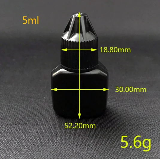 2ml 5ml 8ml 10ml Eyelash Grafting Glue Plastic Bottle Black White Empty