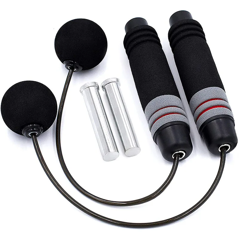 

Jump Rope Pvc Skip Rope Weighted Skipping Speed Jump Rope With Steel Wire, Black