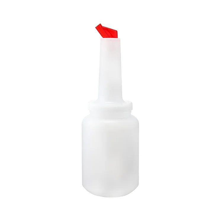 2l Bar Plastic Pourers Pour Bottle With Red Spout And Cap - Buy Pourer ...