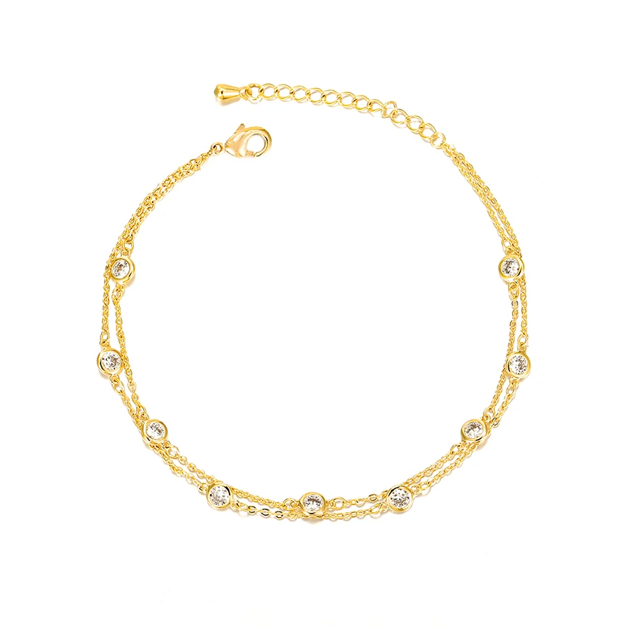 

Bracelet-299 Xuping fashion wholesale gold jewelry synthetic zircons design women bracelet