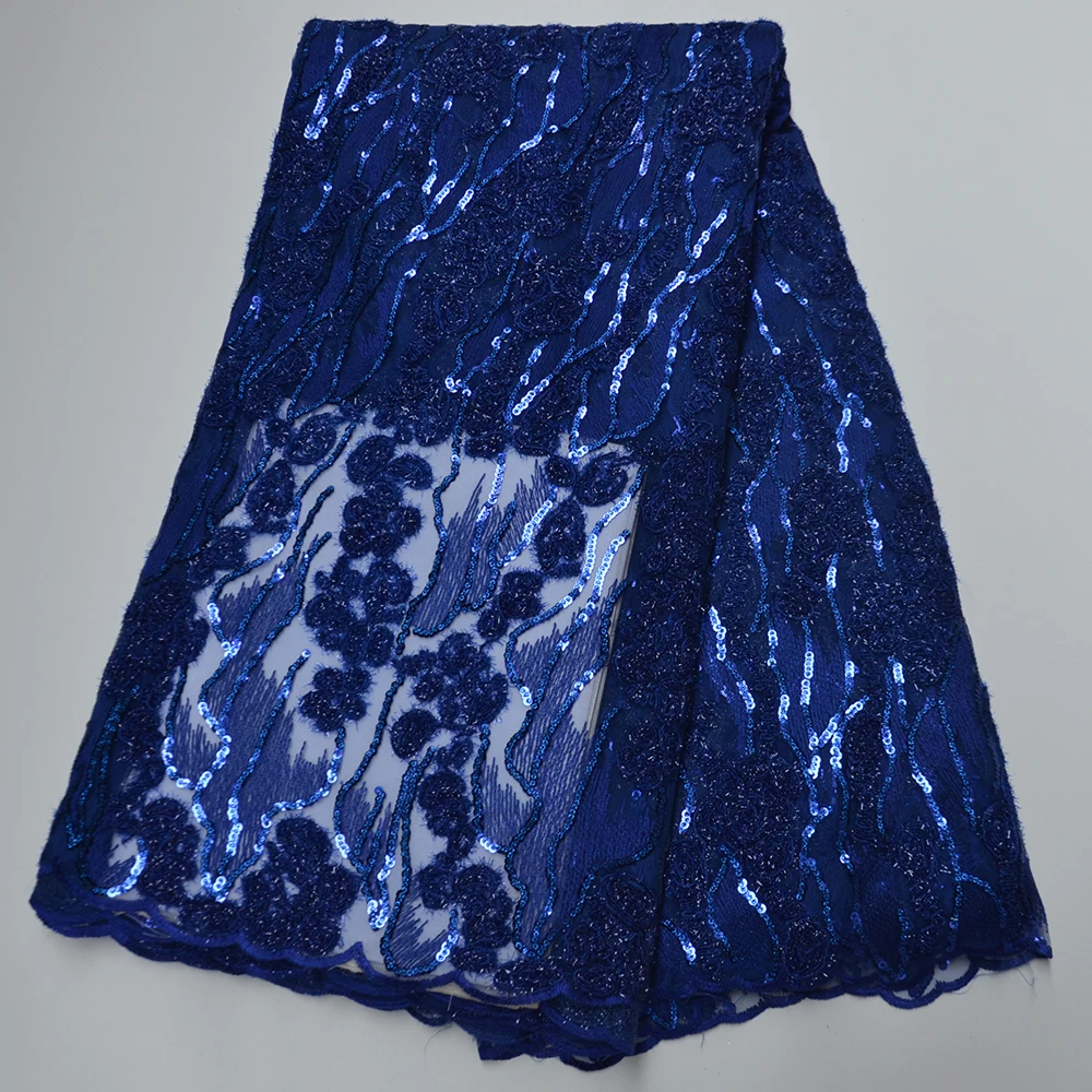 

African Net lace with Sequins High Quality Embroidery Party French Tulle lace for Dress Beautiful lace Fabrics