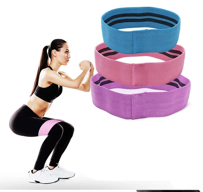 

Fitness Resistance Band Bodybuilding Rubber Elastic Loop Leg Strength Training Yoga Tension Back Stretch Sports For woman, As picture