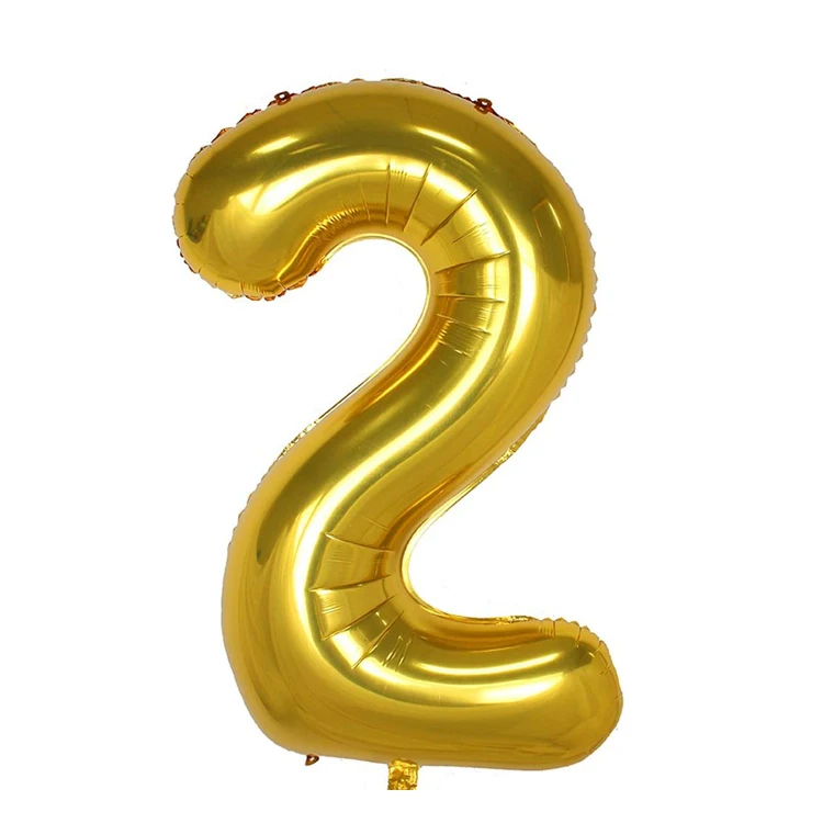 

2021 40inch All Festival and Birthday Decoration Use balloon Foil Material balloon Number, Multicolor