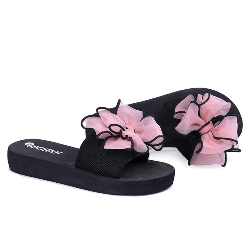

Women Bowtie Slippers Soft Bottom Summer Slippers Woman Indoor Outdoor Flip Flops
