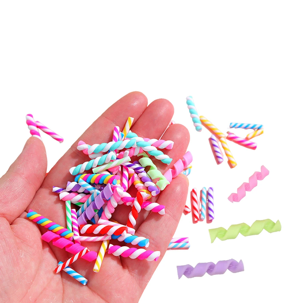Bulk Stock Fast Shipping Wholesale Price Colorful 3d Miniature Chocolate Stick bar Polymer Clay Slime