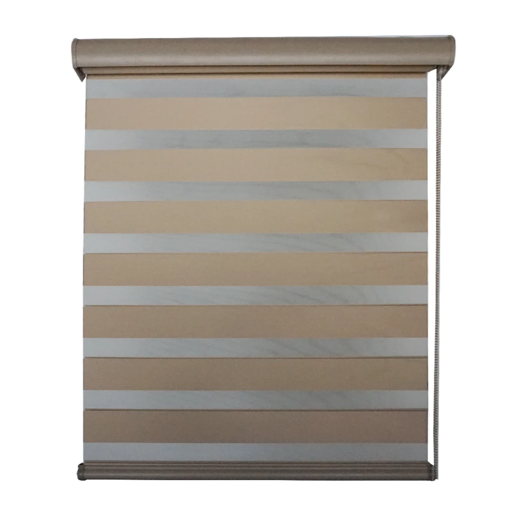 

Matching color roller shades blackout manual double ready made zebra roller blind, Customer's request