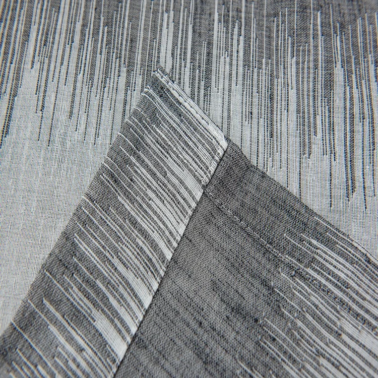 Radio Wave Charcoal Gray 100% Polyester Sheer Voile Fabric