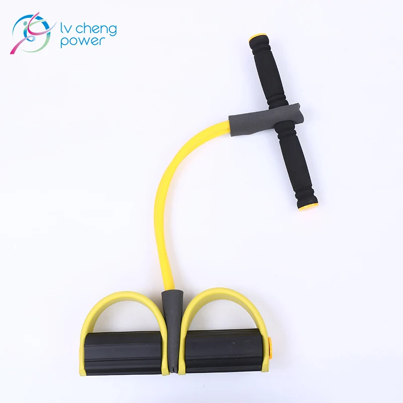 

Low Price Abdomen Yoga Fitness Pull Spring Multifunctional Leg Band Rope Pedal Tensioner, Pink