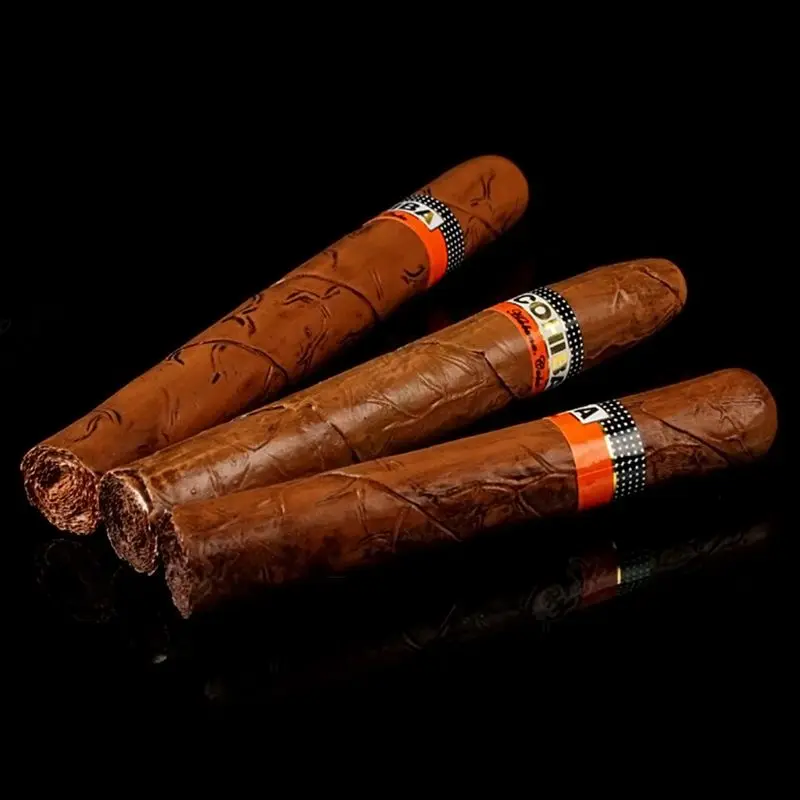 

1 Pc Fake Cigar Cigarette Resin Simulation Cigarettes Model Realistic Props 150mm, As photo