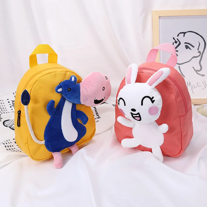 

3D cartoon school bags toddler kids backpack cartoon child kids school bag for girls nylon cute shoulder bag bagpack, 4 colors