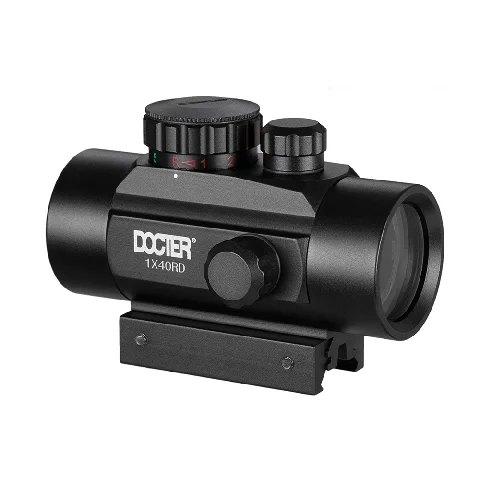 

1x40 Riflescope Tactical Red Dot Scope Sight Hunting Holographic Green Dot Sight With 11mm 20mm Rail Mount Collimator Sight, Black
