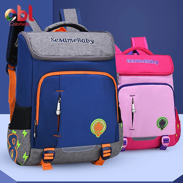 

Cheap Backpack children kids backpack school bags cartoon school bag set in stock, Blue, purple, pink,navy blue