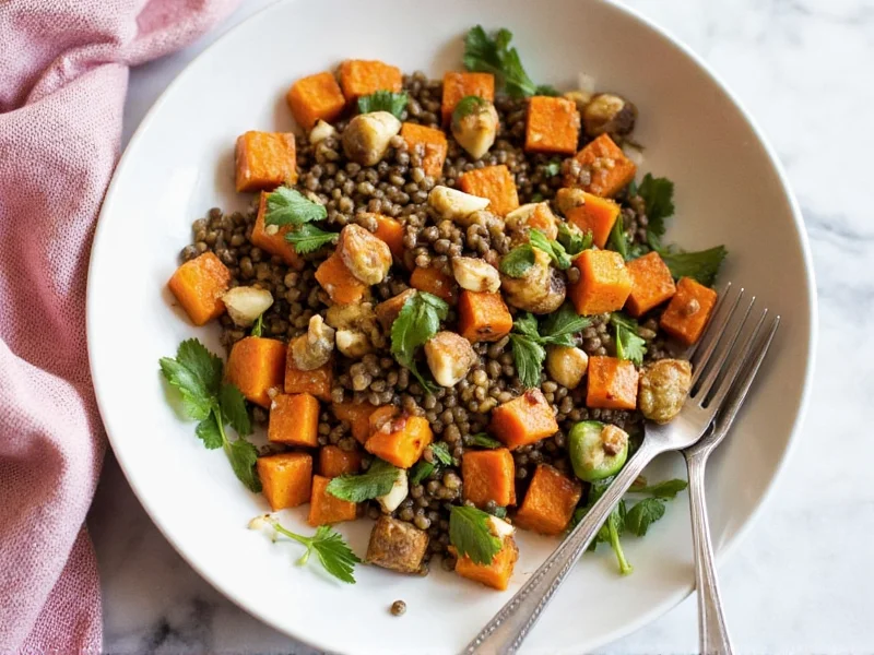 Brown Butter Lentil & Sweet Potato Salad Recipe