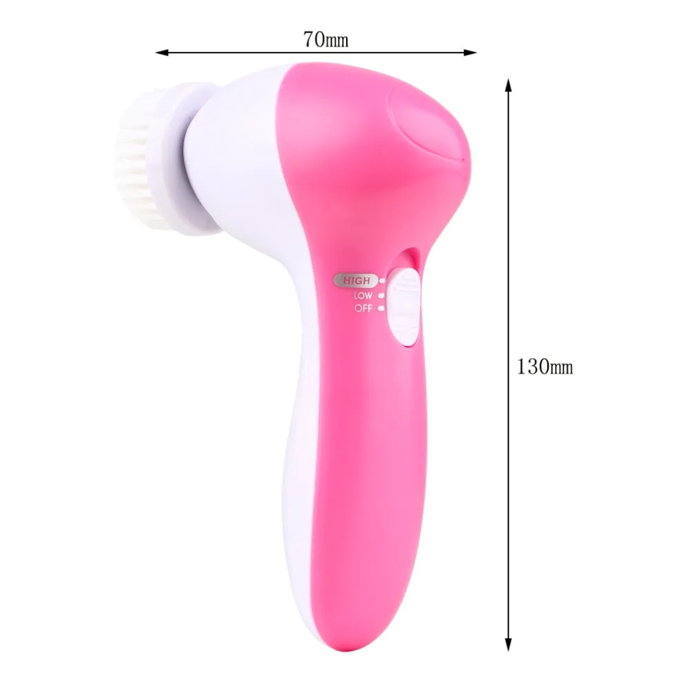 

Professional Custom Label Waterproof Face Cleansing Brush Exfoliator Blackhead Remover Electric Facial Cleansing Brush, Blue pink