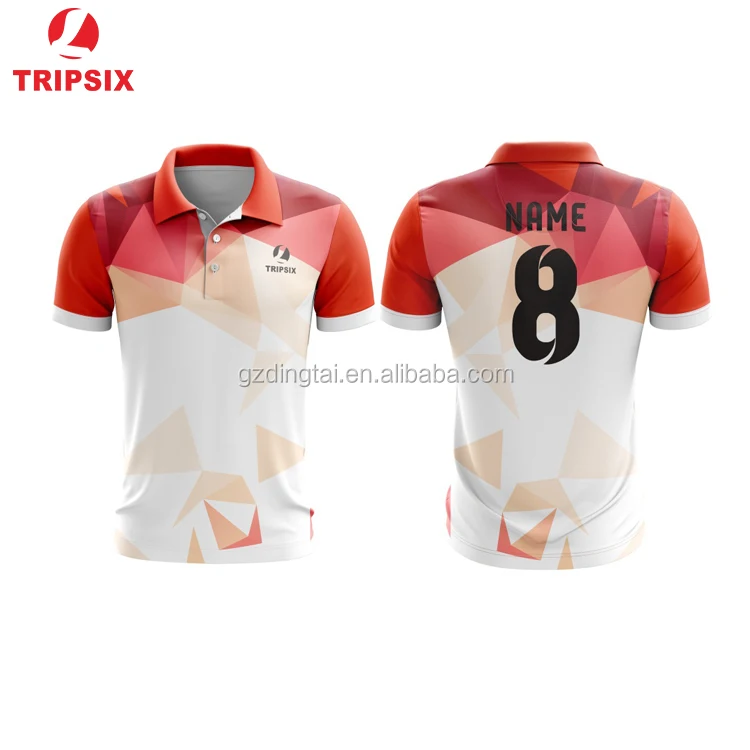 100% Polyester Sublimation Printing New Design Performance Polo Shirt