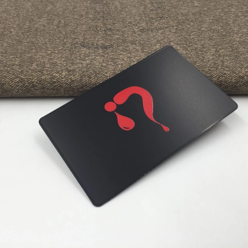 DU black metal cards round edg