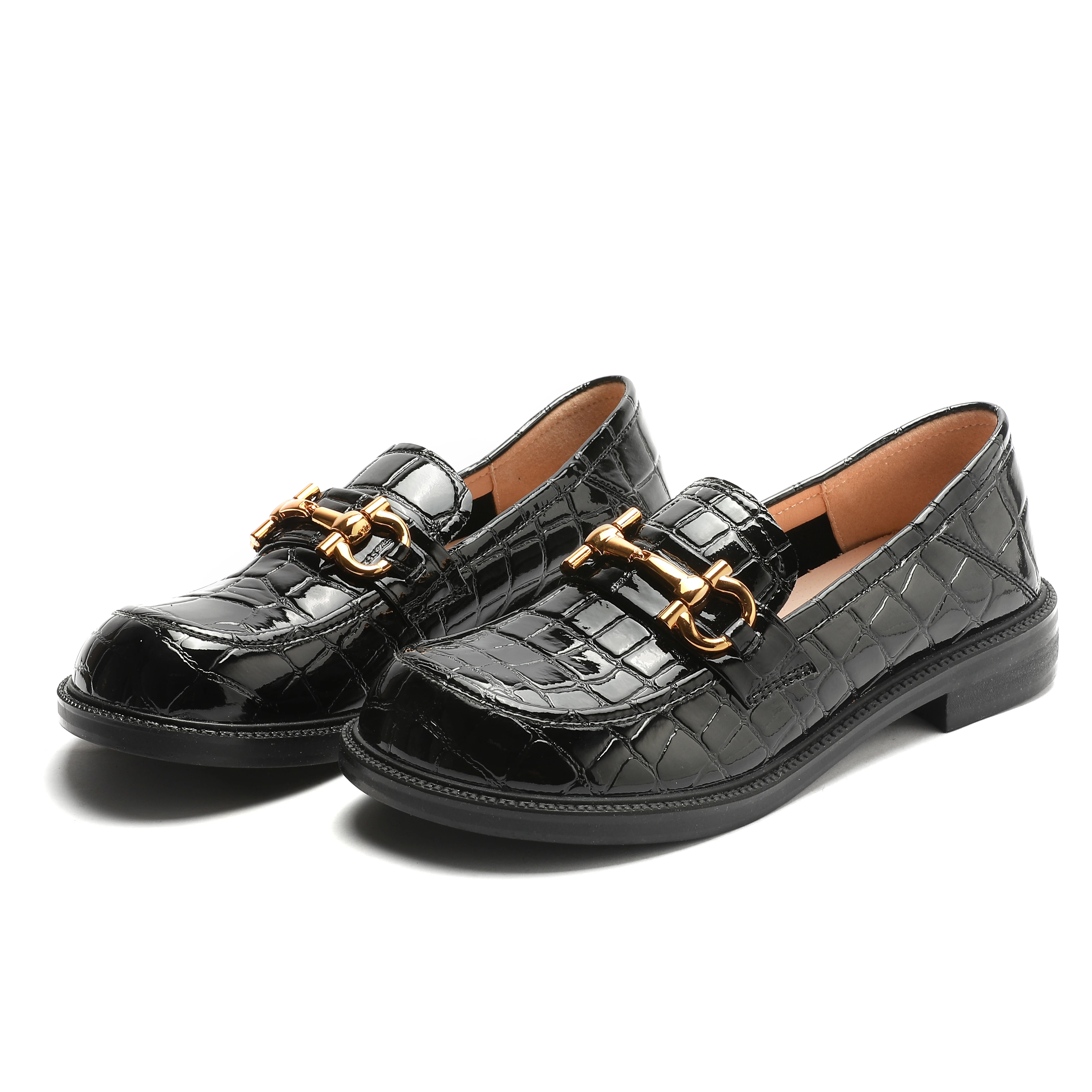 

Wholesale Platform Casual Lady Footwear Driving Shoes Leather Flat Loafers Slip On Women Loafers Shoes