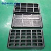 Rubber screen plates and panel for ball mill