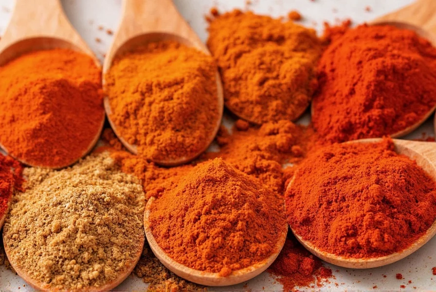 Mixture of tomato paste and cayenne pepper in a small bowl