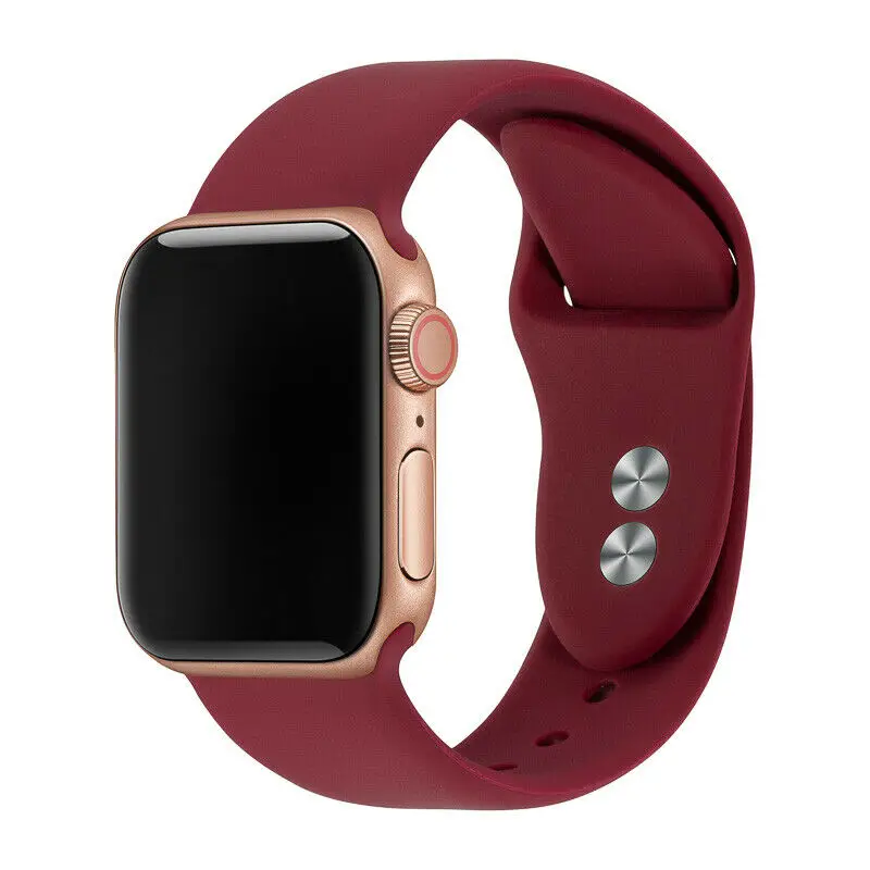 

2019 new Soft Sport Silicone Watch Straps for Apple Watch 4 40mm 44mm watch bands