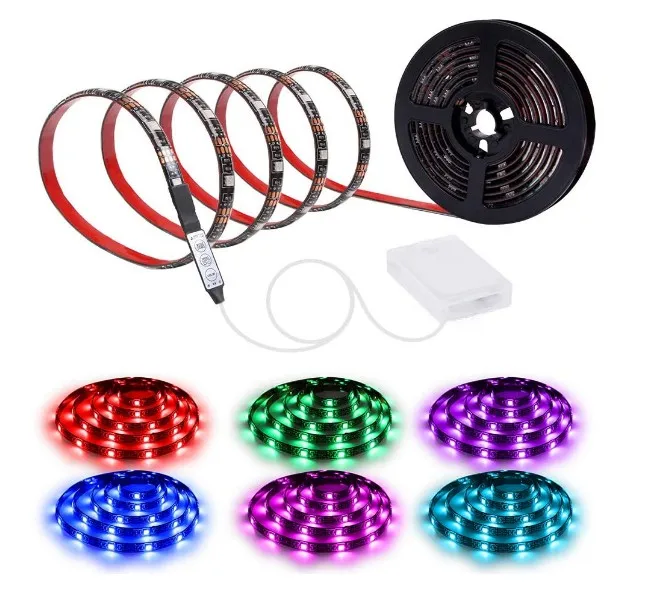 rgb battery powered led strip with charger