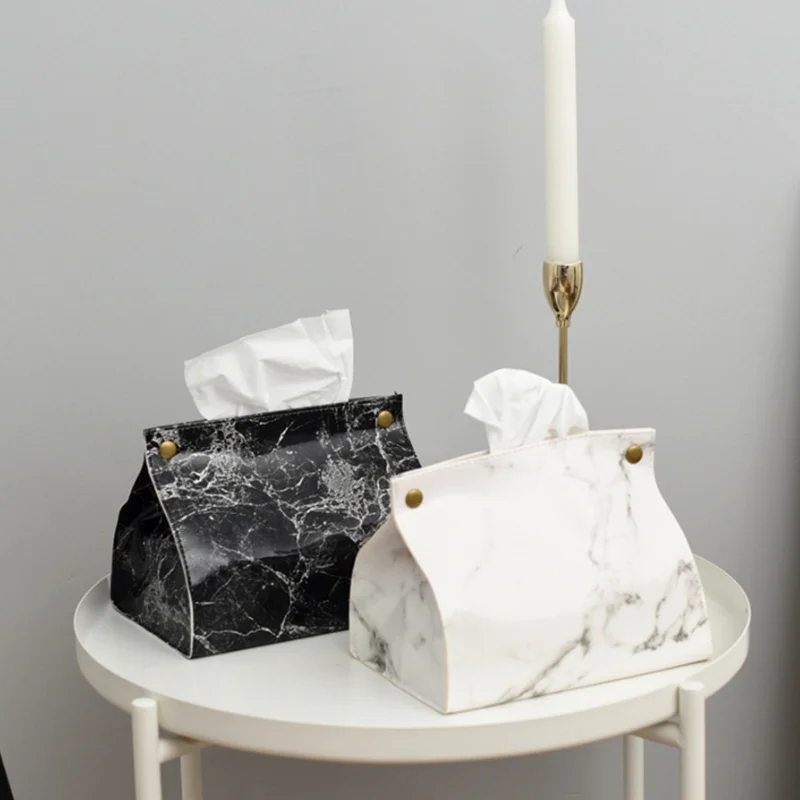 

Pattern Tissue Box Pu Leather Home Car Paper Tissue Napkin Case Pouch Home