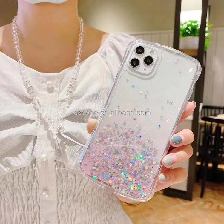 

Soft Touch Transparent Colorful Rainbow Clear Acrylic Glue Printing Cell Mobile Phone Back Cover Case For Iphone X Xs (5.8)