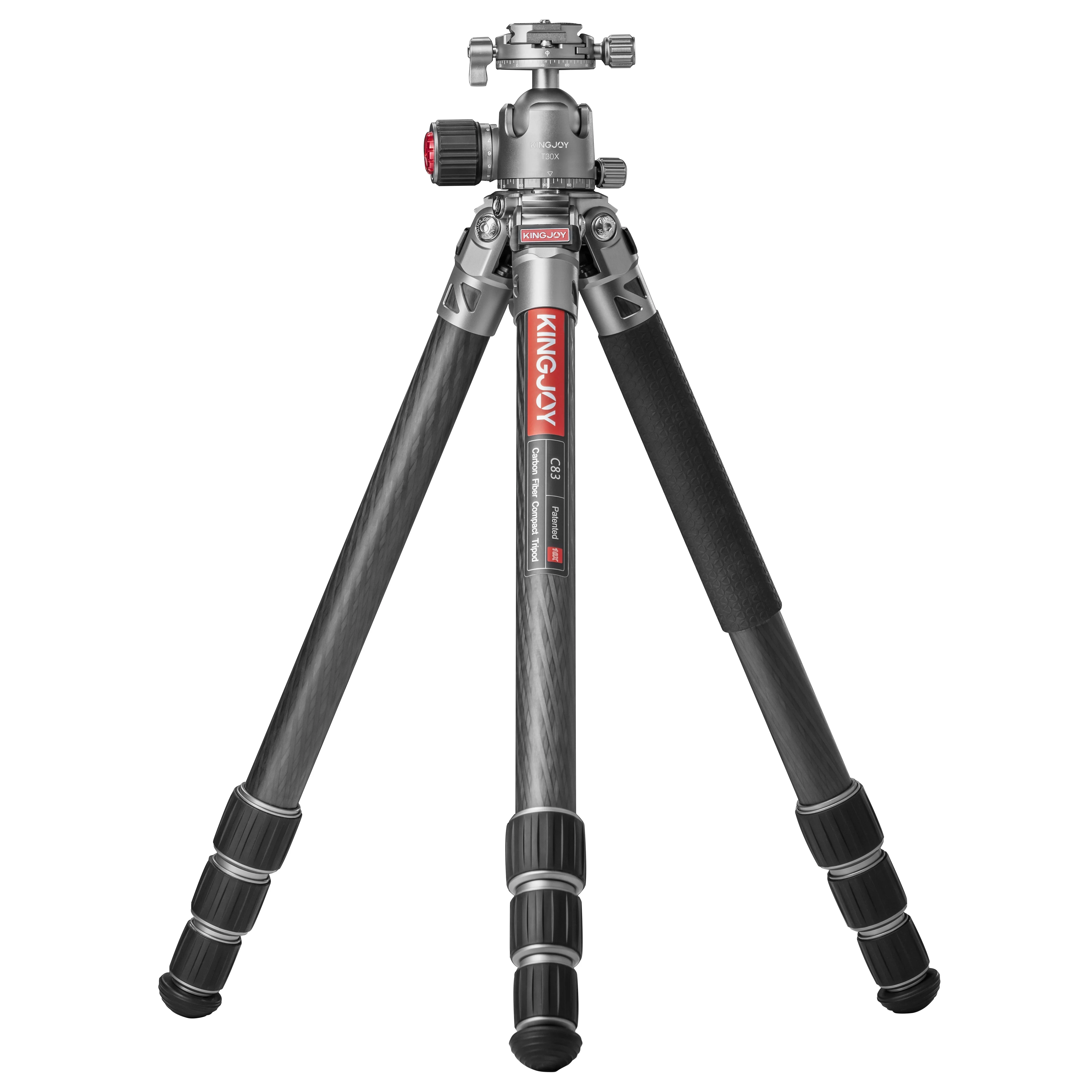 

KINGJOY Solid Rock C83 Professional Super Light Carbon Fiber Photo Tripod Dust Resistant Cold-Proof Camera tripod