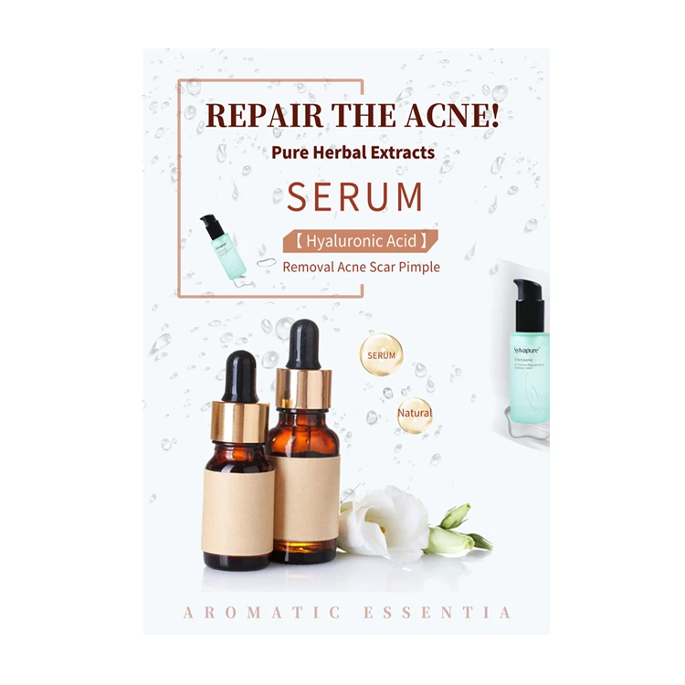 

Private label Vitamin A Acne removal hyaluronic acid serum, Transparent