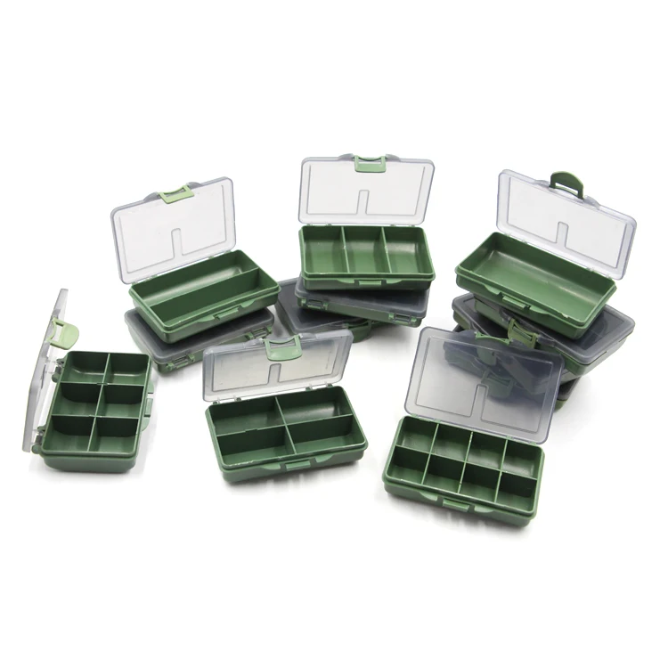 

Multi functional Carp Fishing accessories Box Plastic Tackle Storage box carp rig terminal accessory box, Army green
