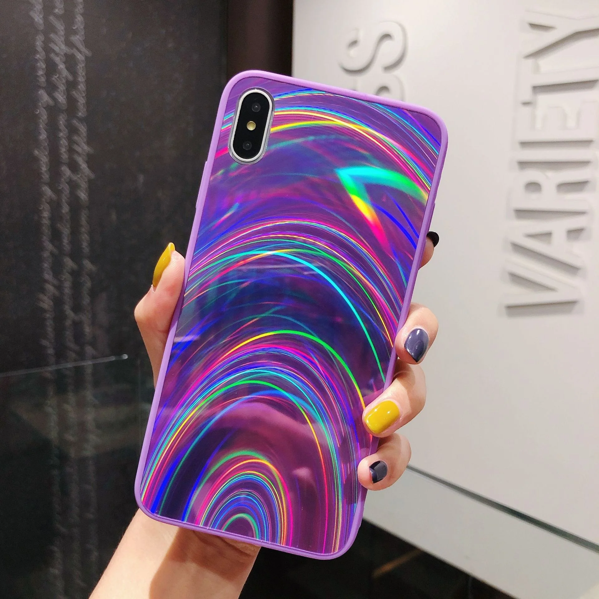 

3D Rainbow Mirror Laser Phone Cases For iPhone 12 Mini 11 Pro X XS Max XR Case 6 6S 7 8 Plus SE 2020 Hard PC Case Back Cover